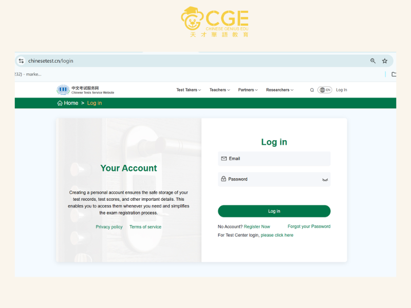 đăng ký thi hsk bước 2