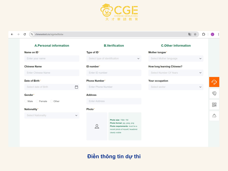 đăng ký thi hsk bước 4