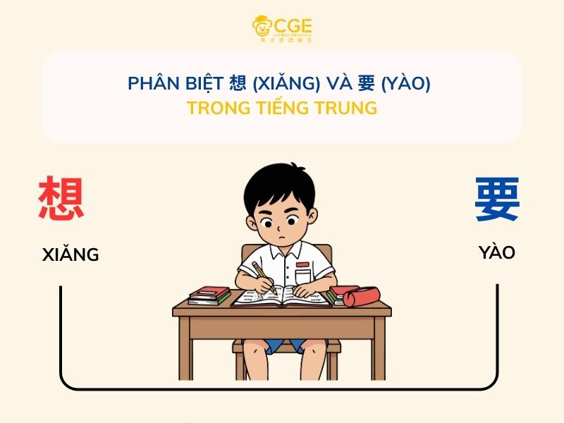 Phân Biệt 想 (Xiǎng) Và 要 (Yào) Trong Tiếng Trung
