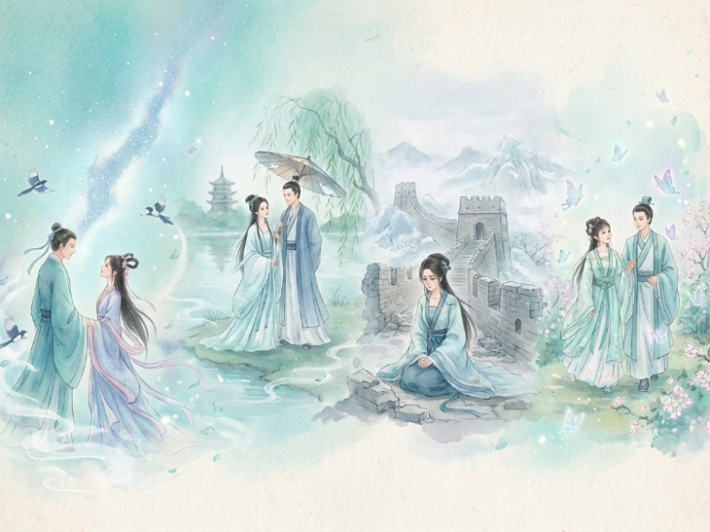 Bốn truyền thuyết dân gian Trung Quốc gồm Ngưu Lang Chức Nữ, Bạch Xà Truyện, Mạnh Khương Nữ và Lương Sơn Bá Chúc Anh Đài