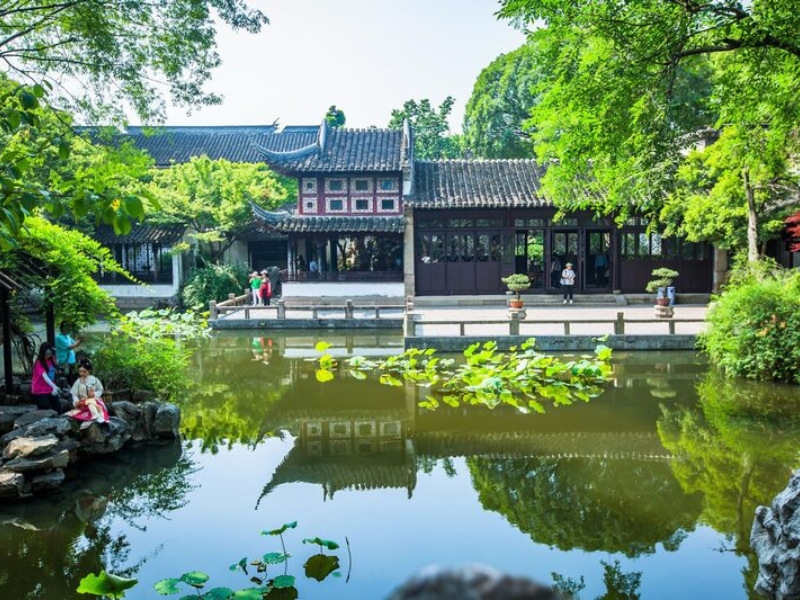 Thoái Tư Viên tại Đồng Lý Cổ Trấn với kiến trúc vườn Giang Nam (Nguồn: internet)