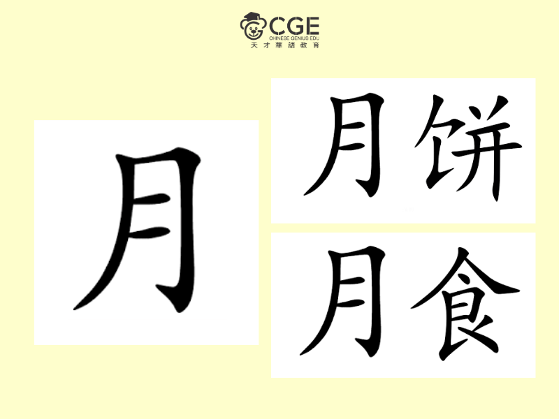 bộ nguyệt trong tiếng Trung 3