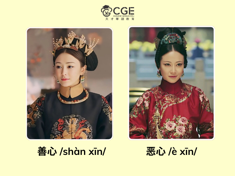 bộ tâm trong tiếng Trung 2