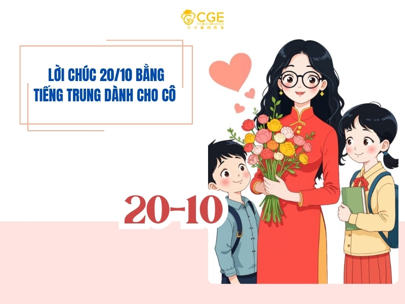Lời chúc 20.10 bằng tiếng Trung 5