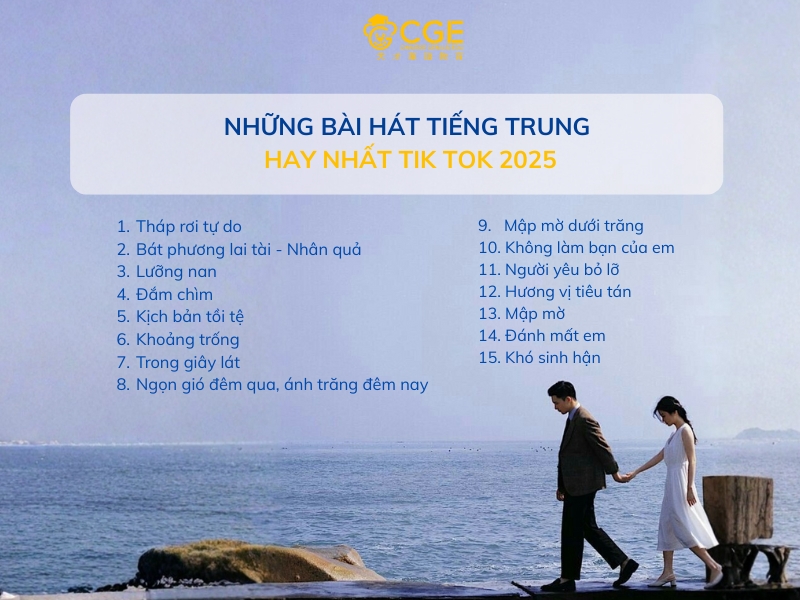 những bài hát tiếng trung hay nhất tiktok 2025