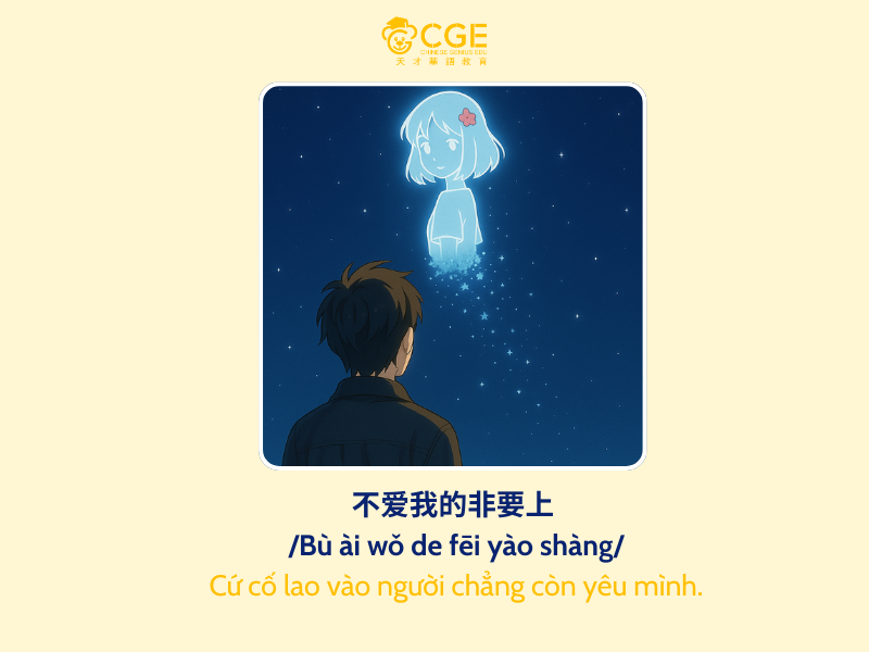 Học tiếng Trung qua bài hát tháp rơi tự do 4