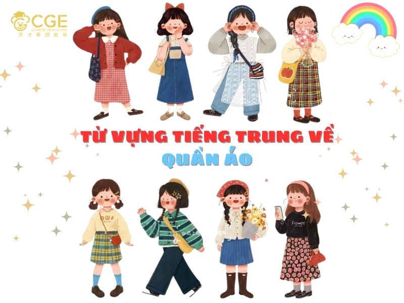 Từ vựng tiếng Trung quần áo 2 