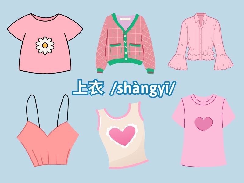 Từ vựng tiếng Trung quần áo 3