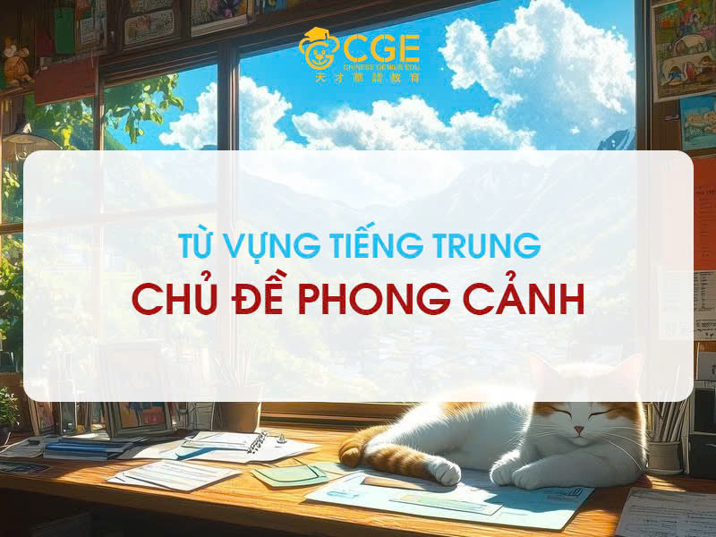 Từ vựng tiếng Trung về phong cảnh 1 