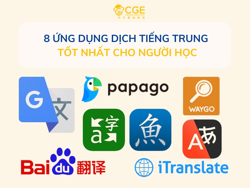 ứng dụng dịch tiếng trung tốt nhất 2025 